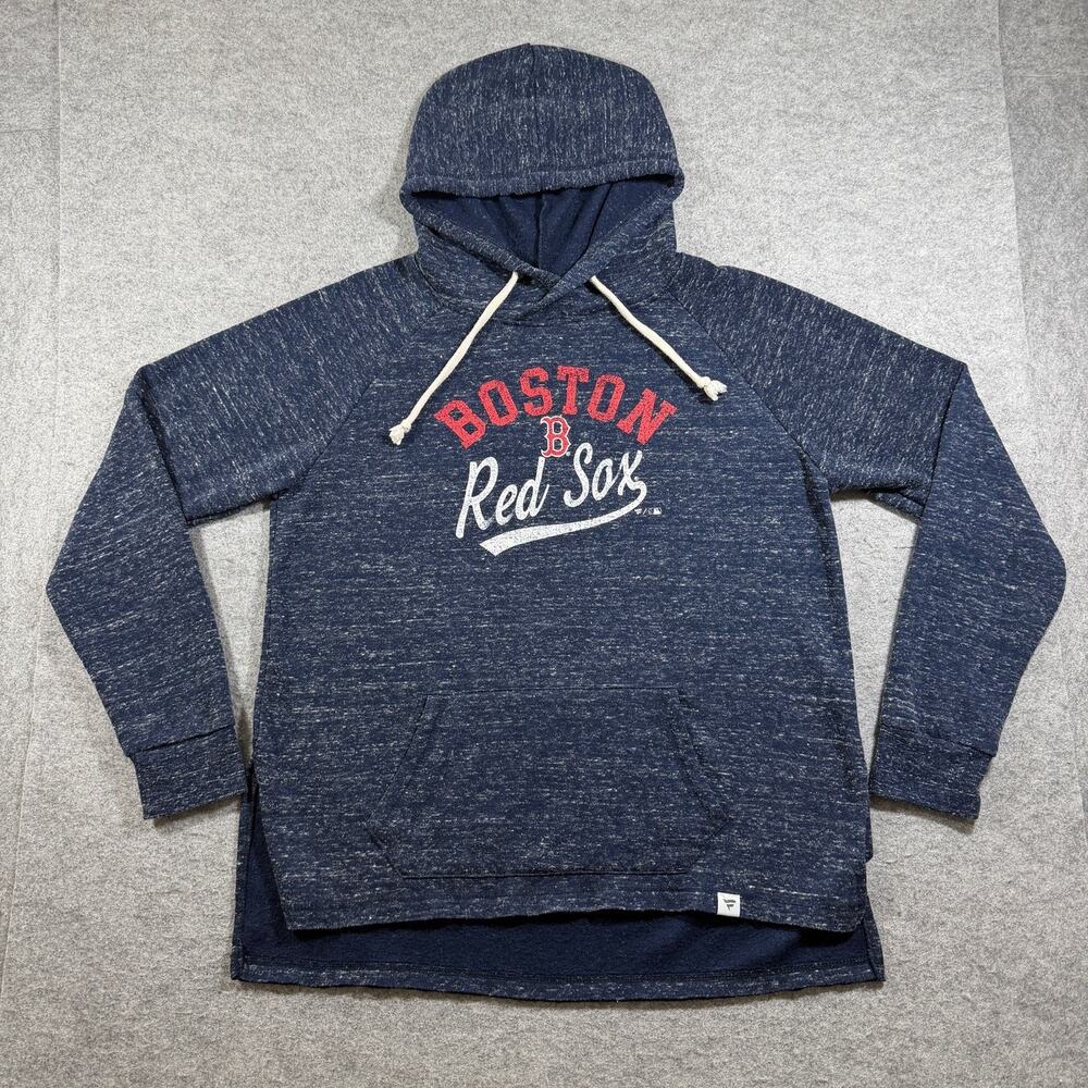 Fanatics Boston Red Sox Hoodie Mens M Navy Heather Fleece MLB Baseball Fan Gear